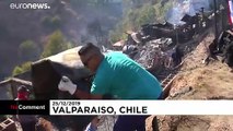 Fire destroys around 150 homes in Valparaiso, Chile