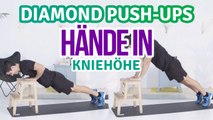 Diamond Push-ups, Hände in Kniehöhe - Du Bist Fit