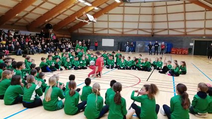 2 freestylers - Tricke Me - étaient présents pour l'Arbre de Noël 2019 de l'école de football