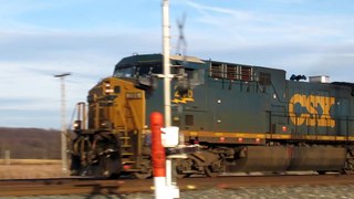 CSX Coke Express coal train going through Sterling, Ohio
