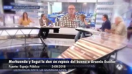 Seguí y Marhuenda le dan un repaso a Escolar por negar la purga en RTVE hasta que Griso para el combate