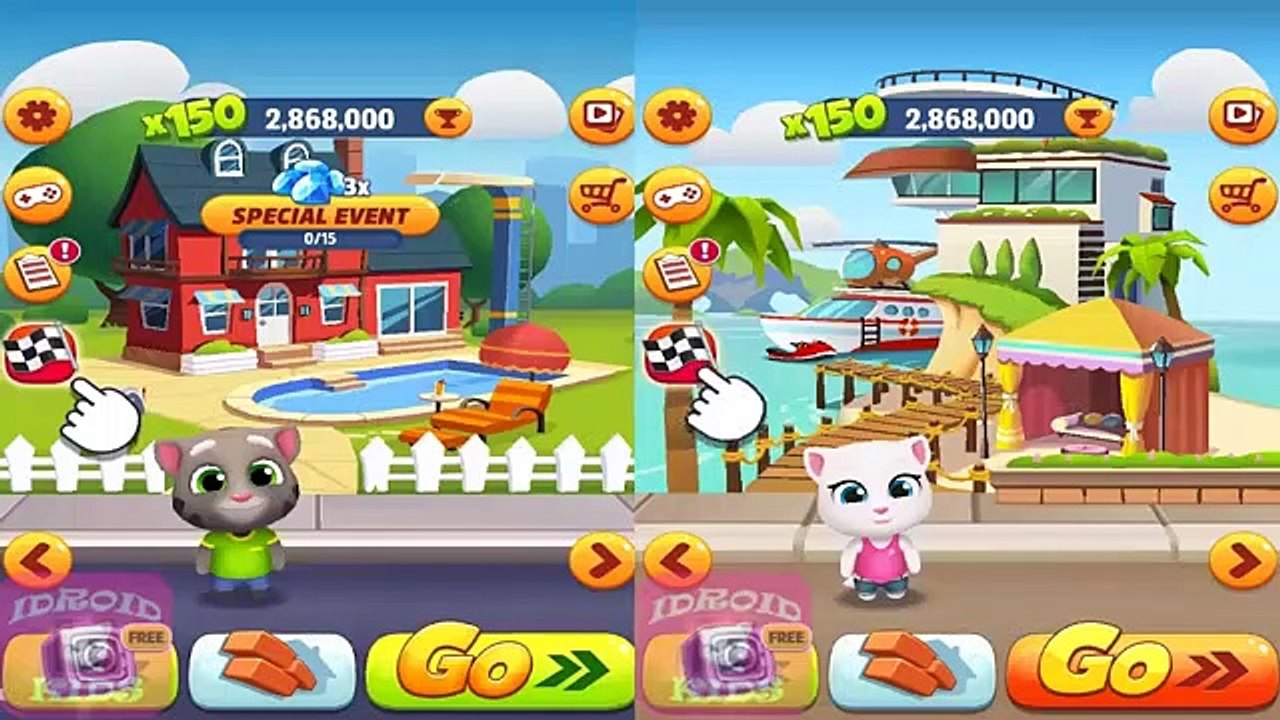 RUN- RUN- RUN- TALKING TOM GOLD RUN NEW UNDERSEA SIDEWORLD TALKING TOM VS TALKING ANGELA