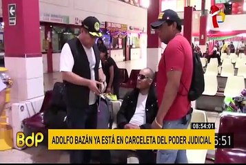 Adolfo Bazán fue trasladado a la carceleta del Poder Judicial