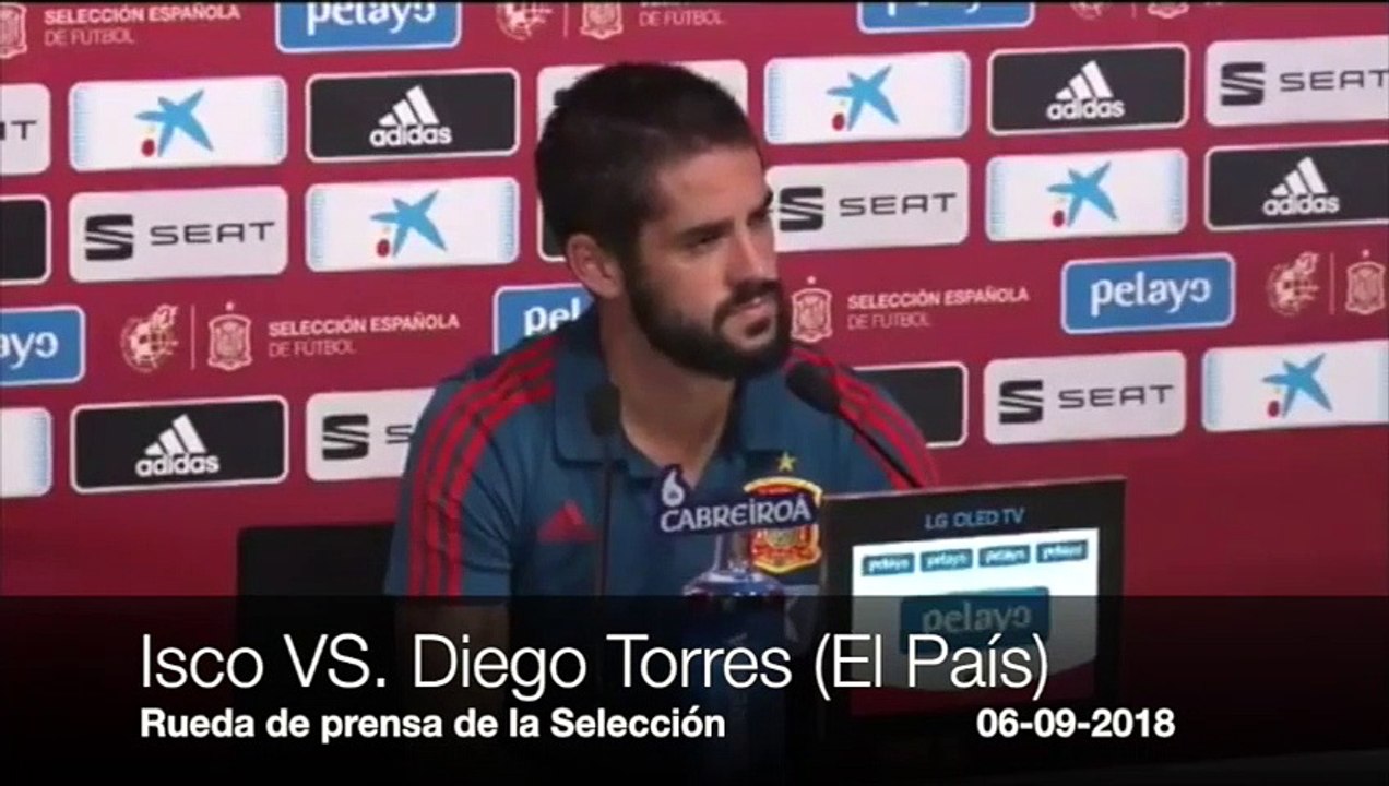 El soberano palo que le suelta Isco al periodista Diego Torres (El País) en plena rueda de prensa