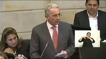 Intervención de Alvaro Uribe en el Senado de Colombia