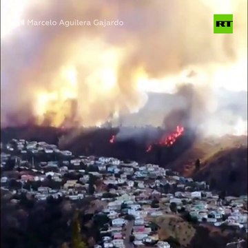 Imágenes de los incendios forestales sin control en Chile que arrasan mas de mil hectáreas