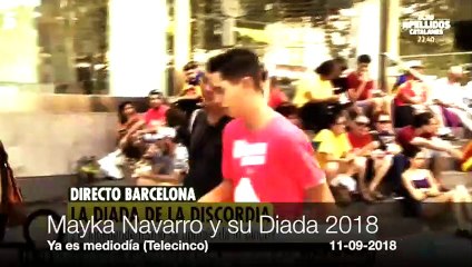 El bochornoso show de Mayka Navarro intentando vender la Diada en Telecinco