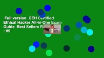 Full version  CEH Certified Ethical Hacker All-in-One Exam Guide  Best Sellers Rank : #5