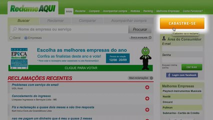 Como se cadastrar no ReclameAQUI?