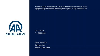 Kazakistan'da yolcu uçağı düştü: 9 ölü, 9 yaralı (2)