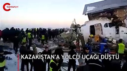 Düşen yolcu uçağından ilk görüntüler