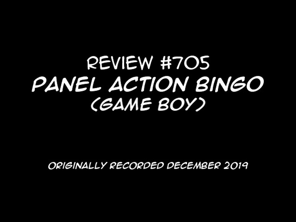Review 705 - Panel Action Bingo (GB)