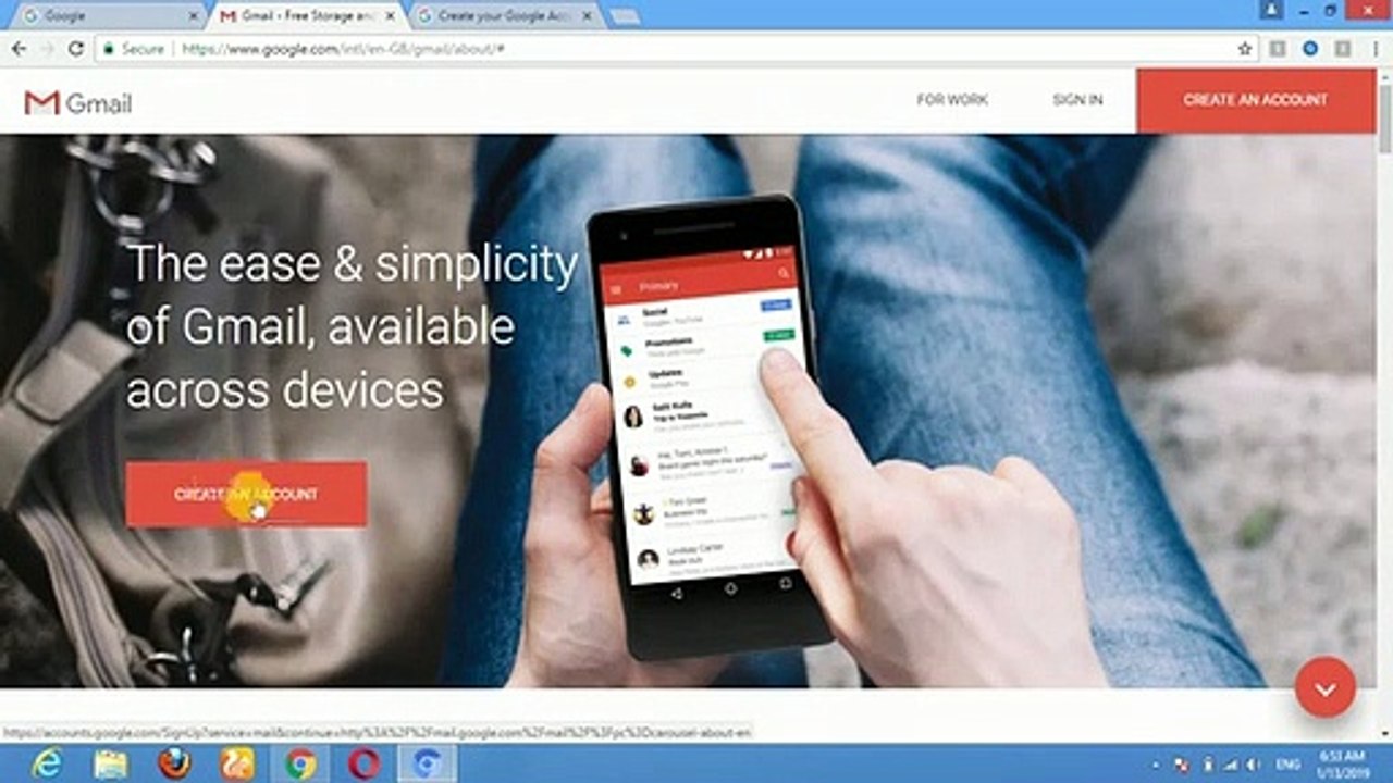 How To Create a Gmail Account  Gmail Id Kaise Banaye  Urdu Hindi