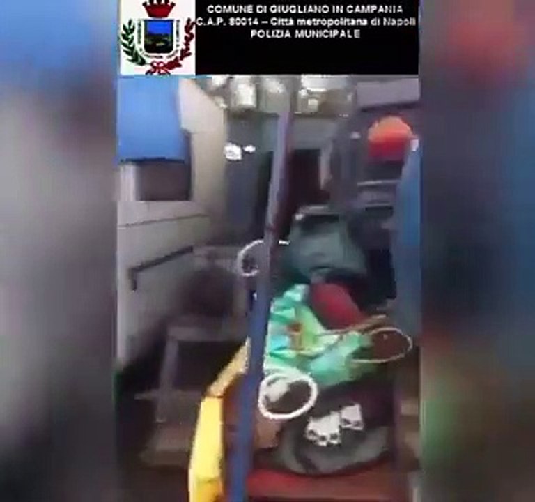 Giugliano (NA) - Rottami e cavi stoccati illegalmente, sequestrato capannone (23.12.19)