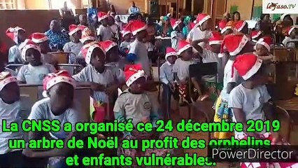 Arbre de Noël  La Caisse nationale de sécurité sociale (CNSS) donne du sourire aux orphelins et enfants vulnérables