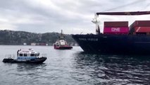 Yük gemisi İstanbul Boğazı'nda karaya oturdu (6)