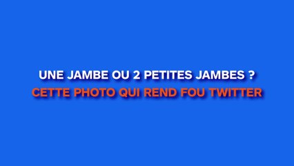 Une jambe ou deux petites jambes ? Cette photo rend fou Twitter