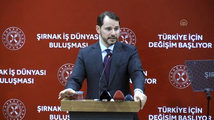 Albayrak: (Kamu Bankaları) 0,99 olan oranı tarihi düşük seviyeler olan 0,79'a indirelim' diye bir teklifle geldiler, hayırlı olsun' - ŞIRNAK