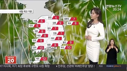 下载视频: [날씨] 내일 낮부터 기온 올라…수도권·영서 곳곳 비