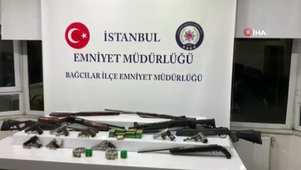 Bağcılar’da bir evden cephanelik çıktı