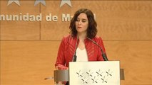 Isabel Díaz Ayuso acusa al independentismo de alta traición a la Constitución