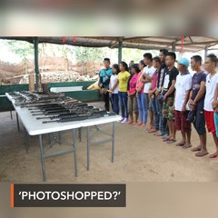 People online call out Army for 'photoshopped' image of communist surrenderers