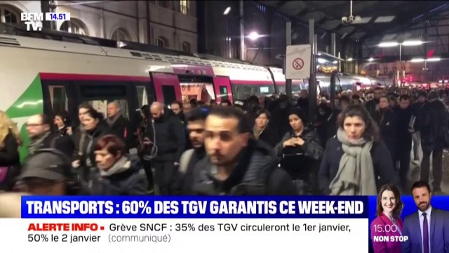 Grève des transports: 60% des TGV fonctionneront ce week-end