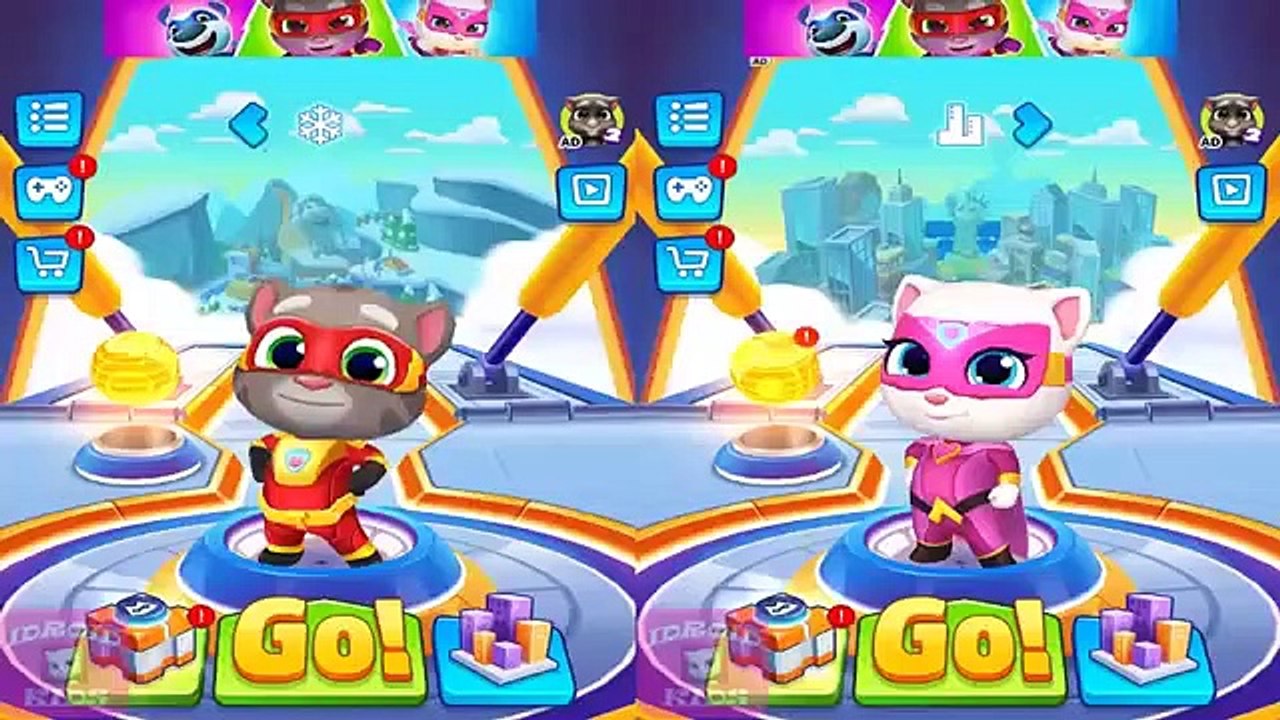 RUN- RUN- RUN- TALKING TOM HERO DASH NEW TALKING TOM VS TALKING ANGELA