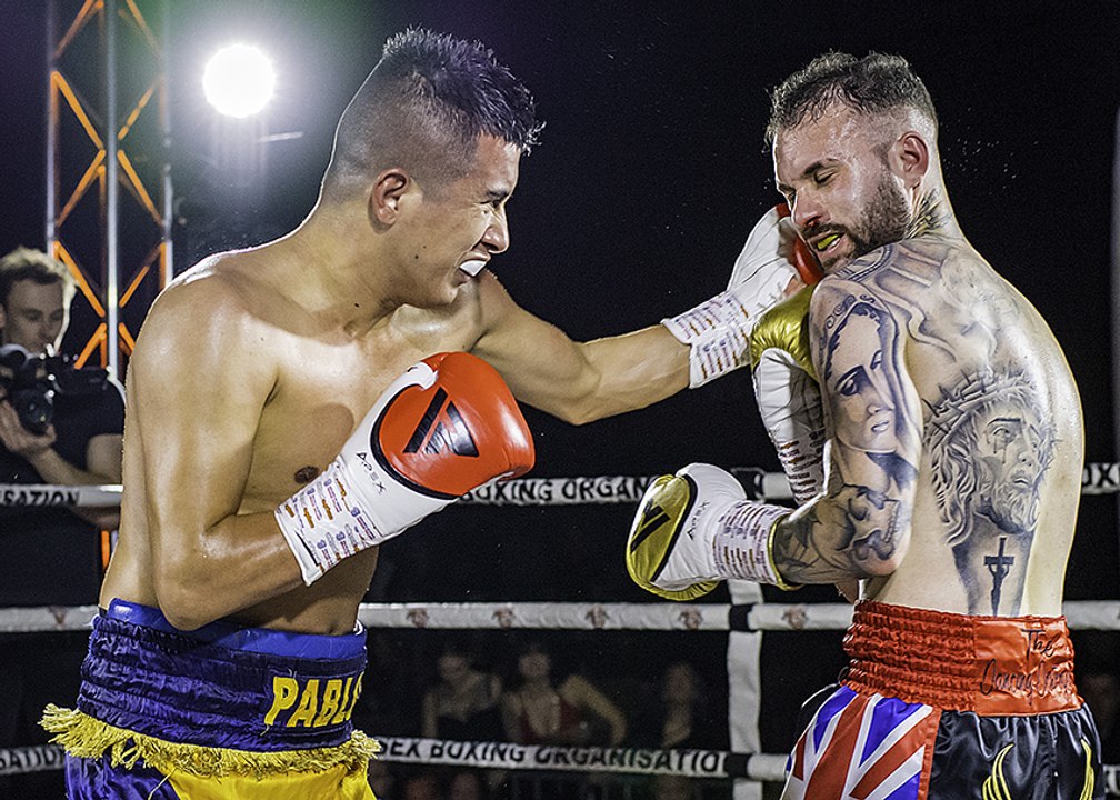 GO SPORTS: International Boxing - Pablo Narvaes vs Calvin Carruthers -  Colchester 15th December 2019