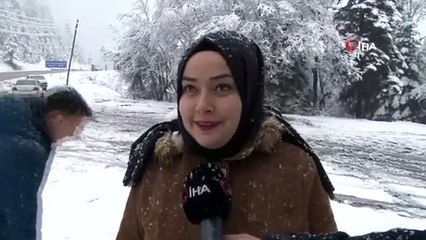 Bartın Karayolunda Kar Yağışı Etkili Oluyor