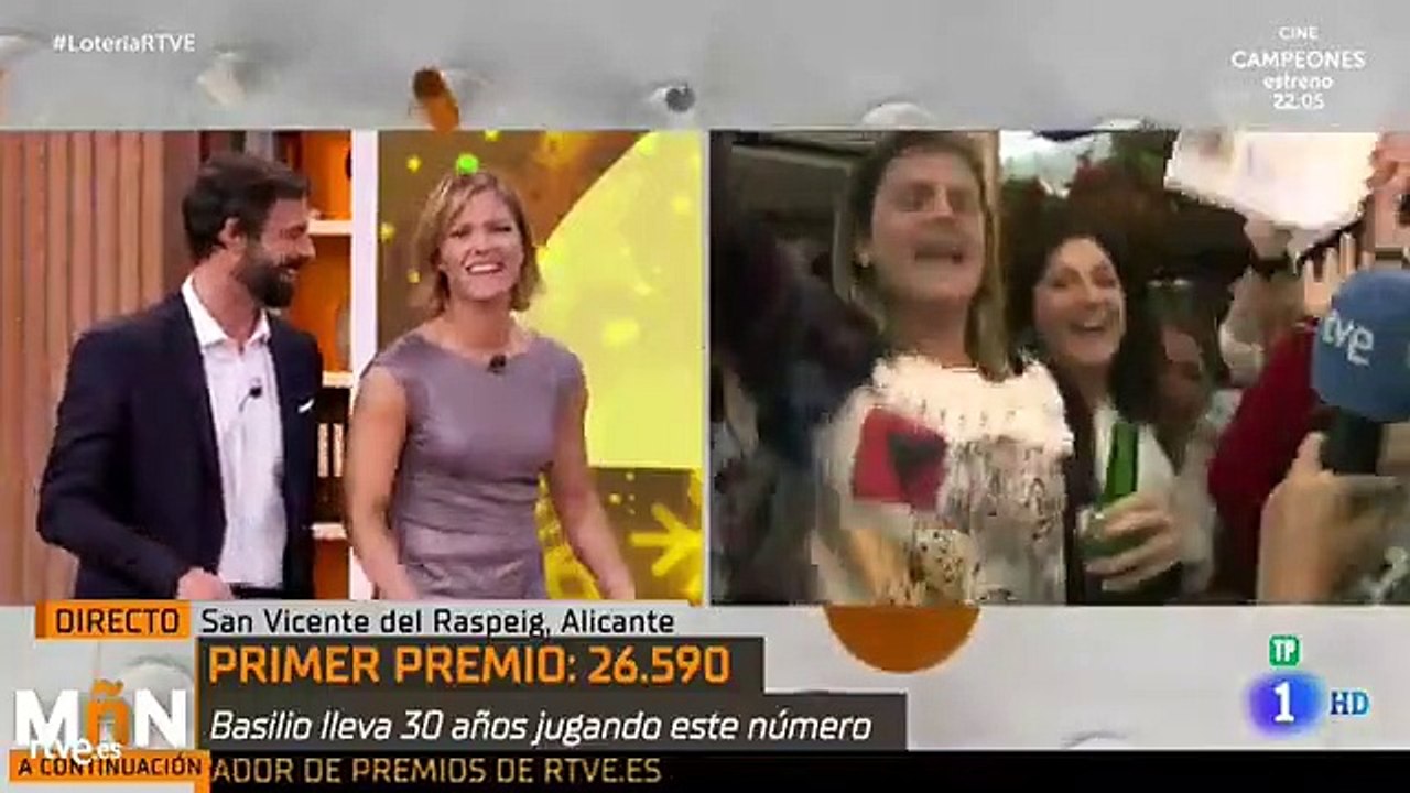 Une journaliste espagnole pète les plombs en direct pensant avoir gagné des dizaines de milliers d'euros au loto, mais... elle va découvrir qu'elle a fait erreur !