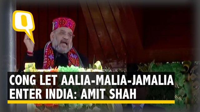 Congress Let ‘Aalia-Malia-Jamalia’ From Pakistan Enter India: Home Minister Amit Shah