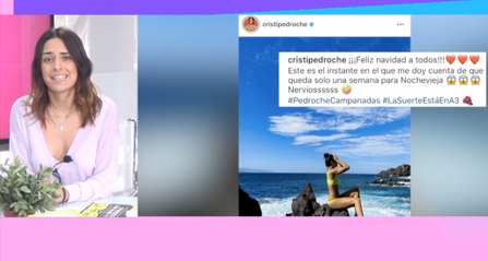 Cristina Pedroche posa en bikini a una semana de las campanadas y explica por qué está "de los nervios"