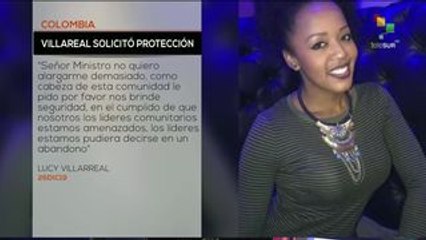 Activista colombiana pidió seguridad una semana antes de ser asesinada
