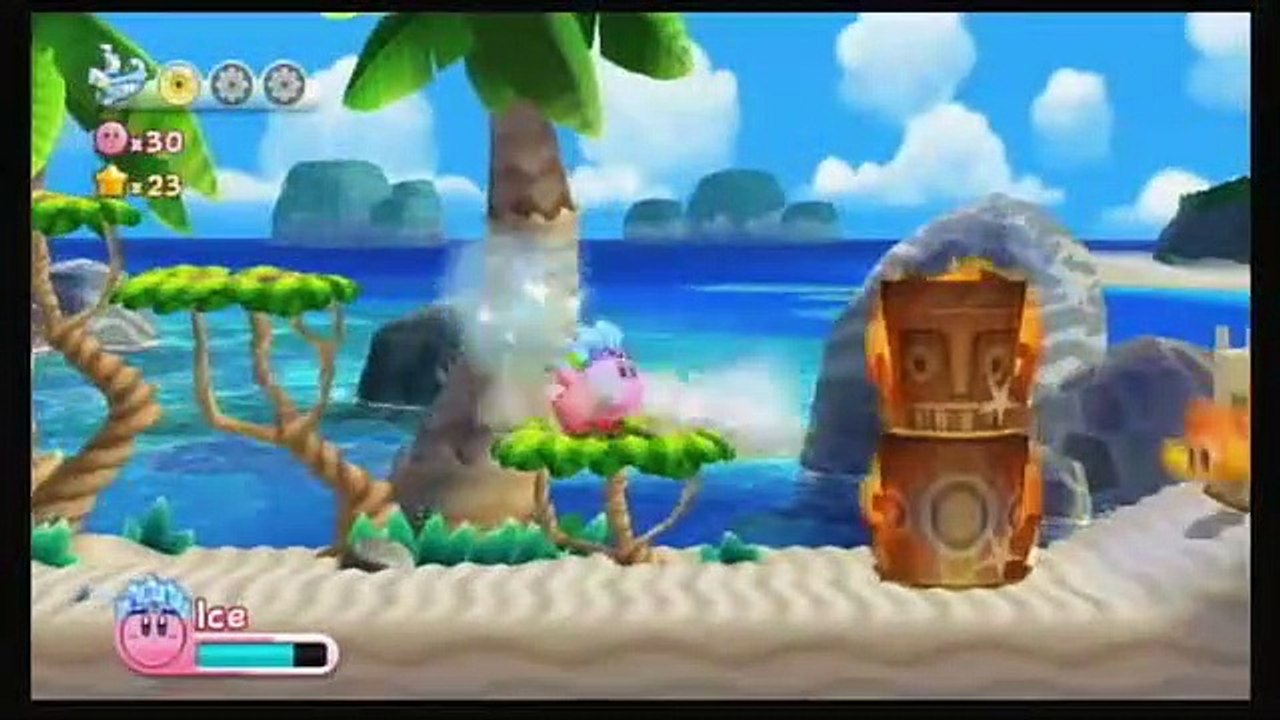Kirby's Return to Dream Land (Wii) -- 100% Walkthrough Level 3-1 --