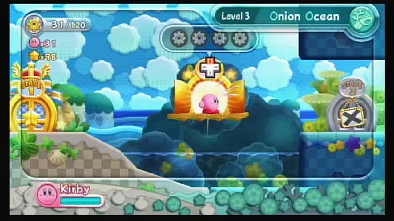 Kirby's Return to Dream Land (Wii) -- 100% Walkthrough Level 3-2 --
