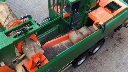 You should see this crazy technology. Incredible timber machines - 2