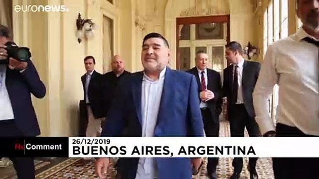 Марадона в гостях у президента Аргентины