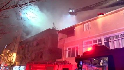 Ataşehir'de yangın mahalleliyi sokağa döktü