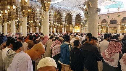 Namaz E Kasoof in Masjid E Nabvi Shareef