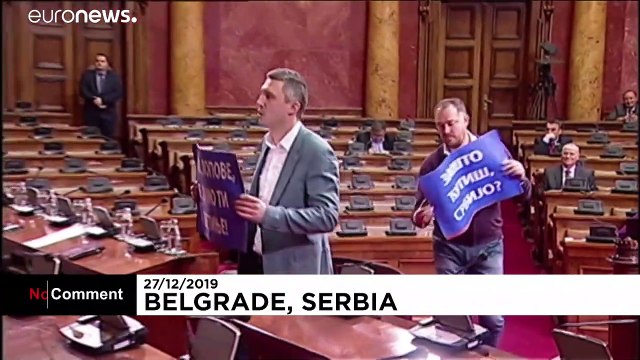 Serbian Parliament reacts in frenzy to religious law