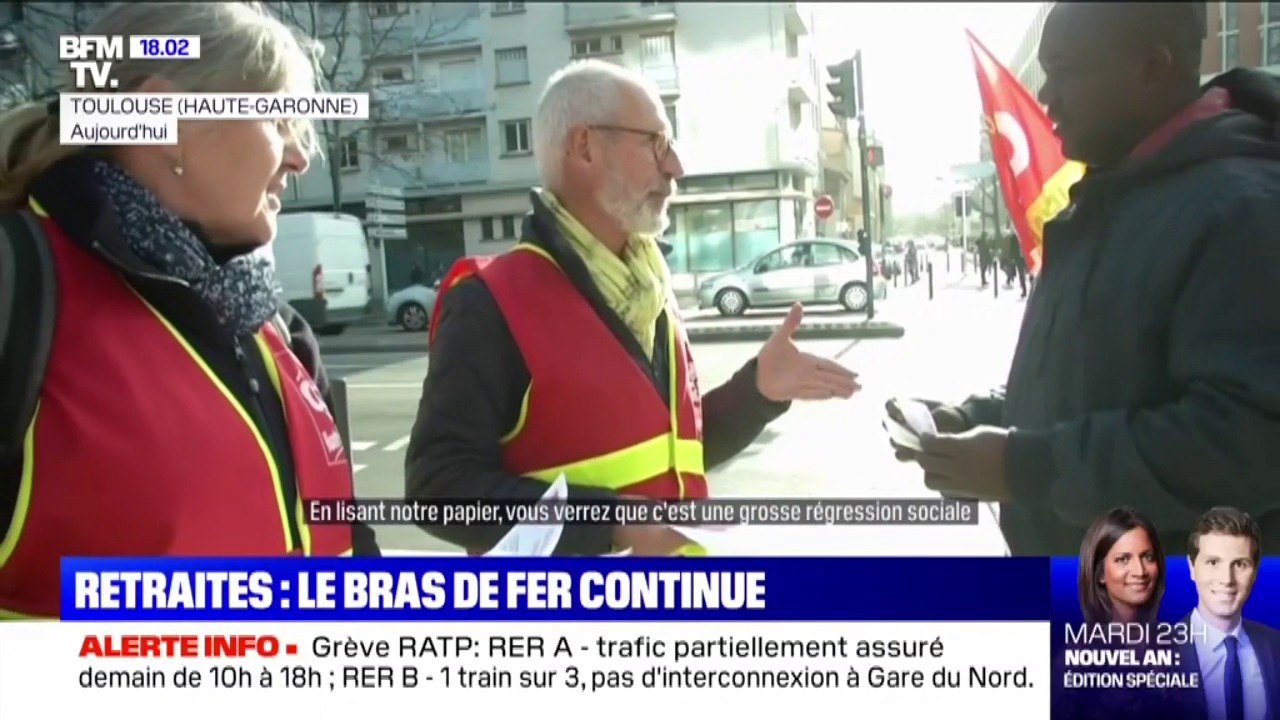 Retraites: les grévistes ont multiplié les opérations de tractage ce vendredi