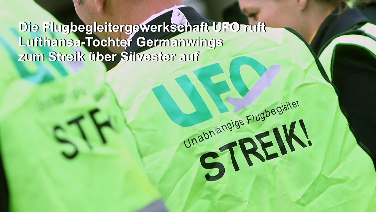 UFO: Germanwings soll über Silvester streiken