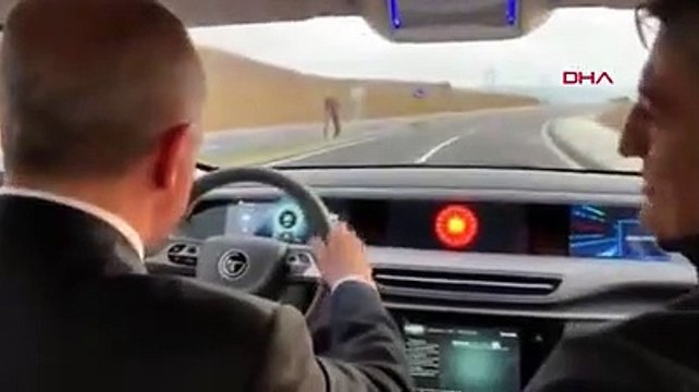 Milli gururumuz yerli otomobil göz doldurdu...İlk test sürüşünü Erdoğan yaptı