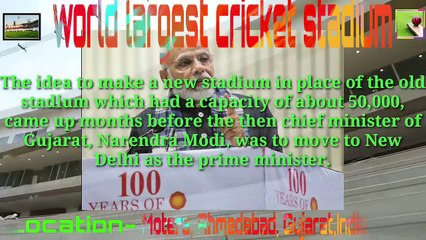 World Largest Cricket Stadium In India | The Sardar Patel Stadium or the Motera Cricket Stadium.