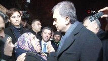 AK Parti Sözcüsü Ömer Çelik, sağanakta evleri zarar gören vatandaşları ziyaret etti