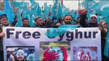 Çin'in Uygurlara yönelik baskı politikaları binlerce kişinin katılımıyla protesto edildi - BERLİN