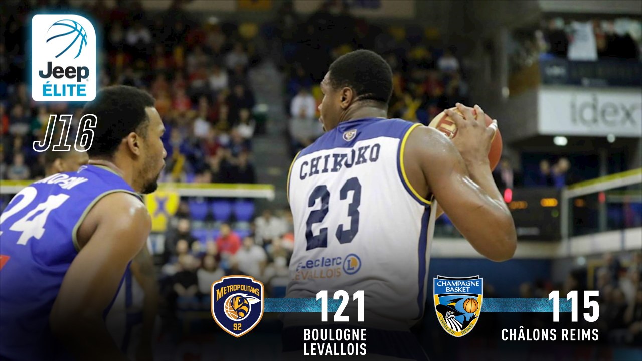 Jeep® ÉLITE : Boulogne-Levallois vs Châlons-Reims (J16)