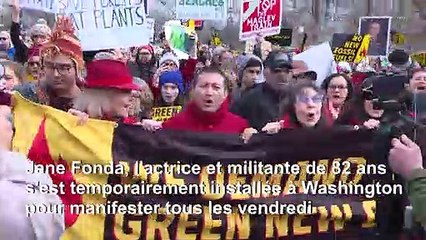 USA: Jane Fonda et sa partenaire à l'écran Lily Tomlin manifestent pour le climat