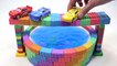 Arena cinética Aprende los colores con el arco iris Bridge Lego w MCqueen Cars, divertidos juguetes